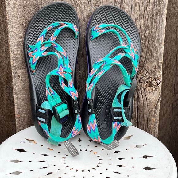 Chaco Green ZX/2 Classic Adjustable Sports Strappy Sandal Size US 4 - Picture 5 of 7